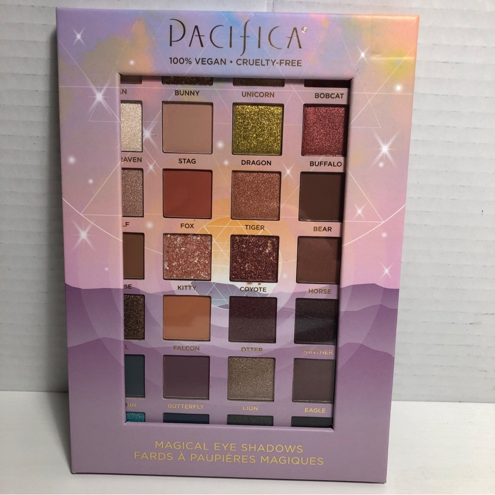 PACIFICA ANIMAL MAGIC EYE SHADOW PALETTE 28 COLORS VEGAN NEW NO BOX UNUSED